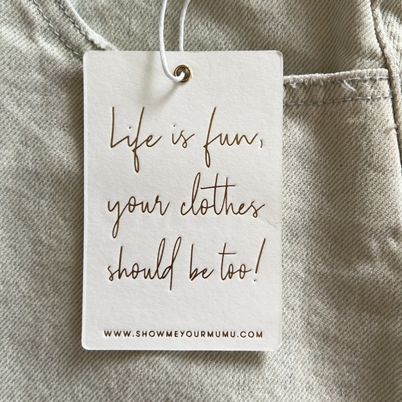 Show Me Your MuMu light wash Denim Skort Size Small - Picture 5 of 5